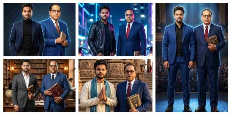 Ambedkar Ai Photo Editing Prompt | AI Image Generator for Business Marketing