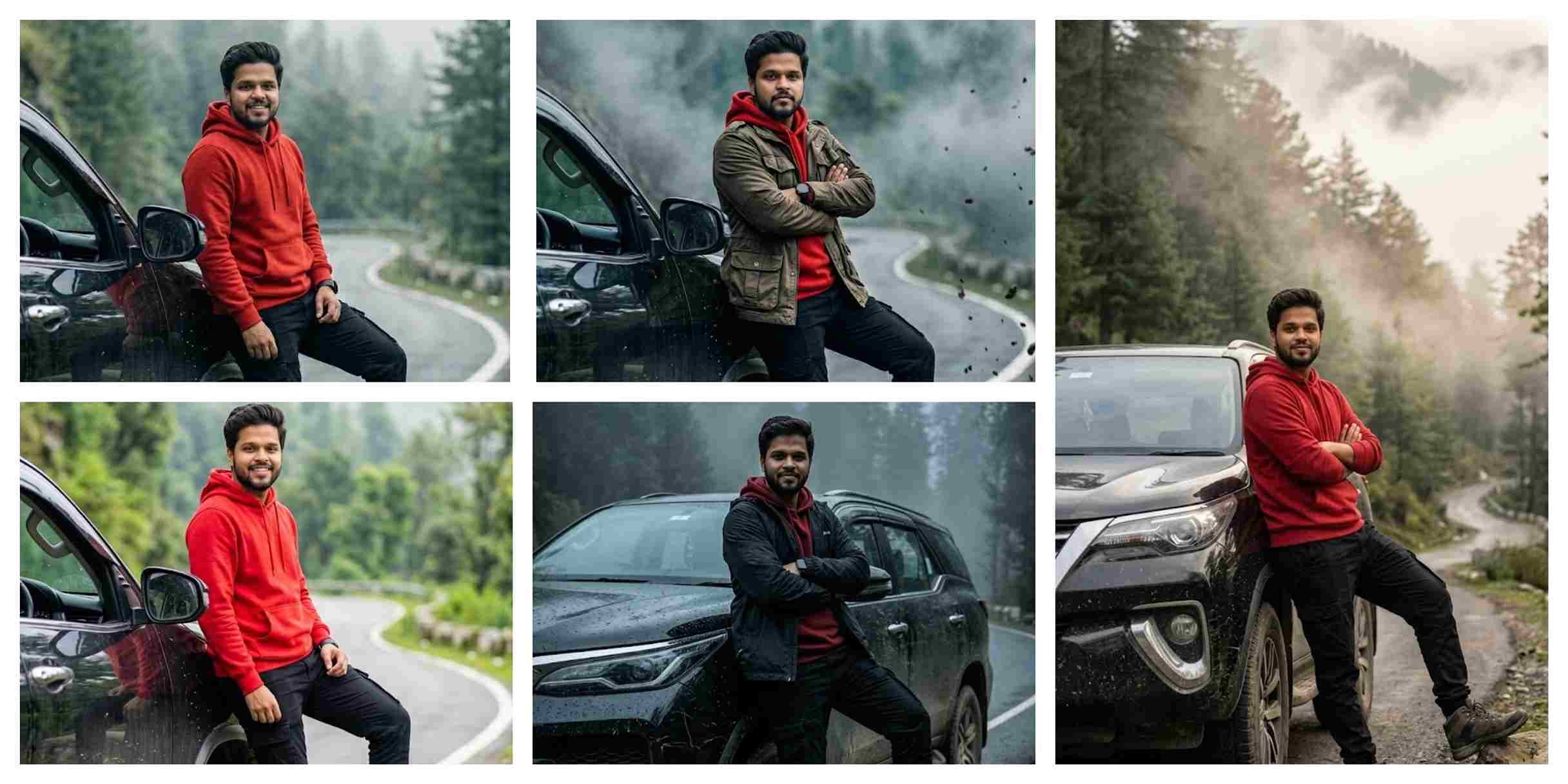 Boy With Black Fortuner Ai Prompt | AI Image Generator for Business Marketing