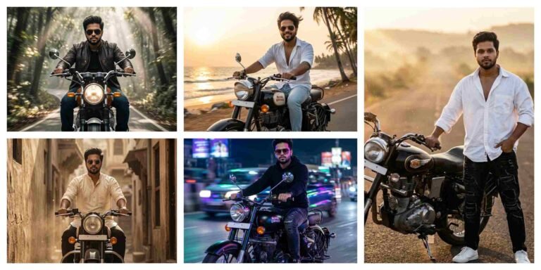 Bullet Bike Ai Photo Editing Prompts | AI Image Generator for Business Marketing
