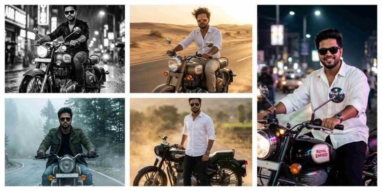 Bullet Bike Ai Photo Editing Prompts | AI Image Generator for Business Marketing