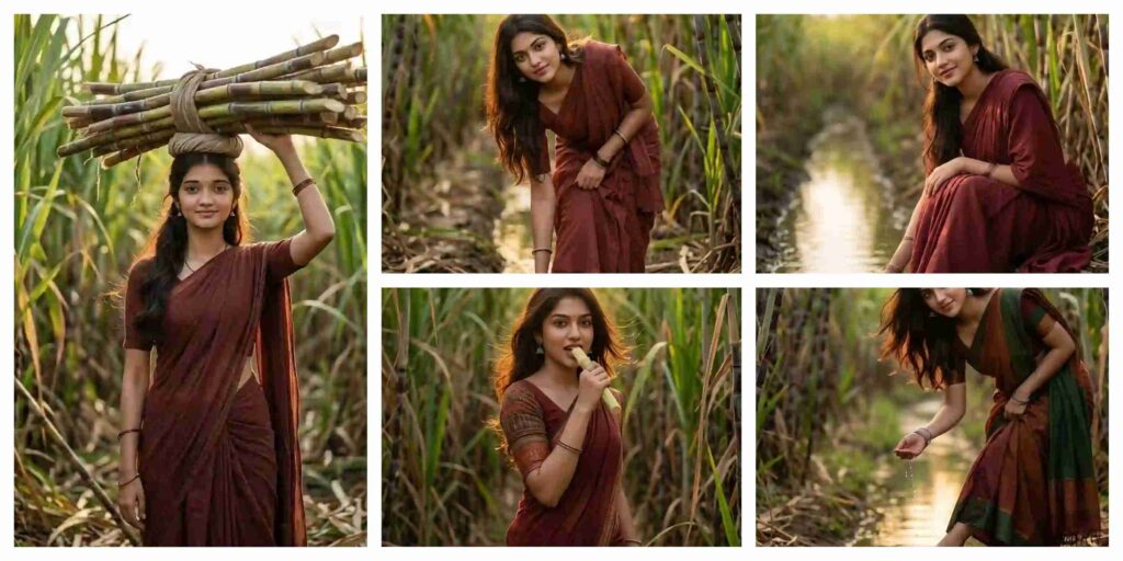 Village Girl AI Photo Editing Prompt Aesthetic