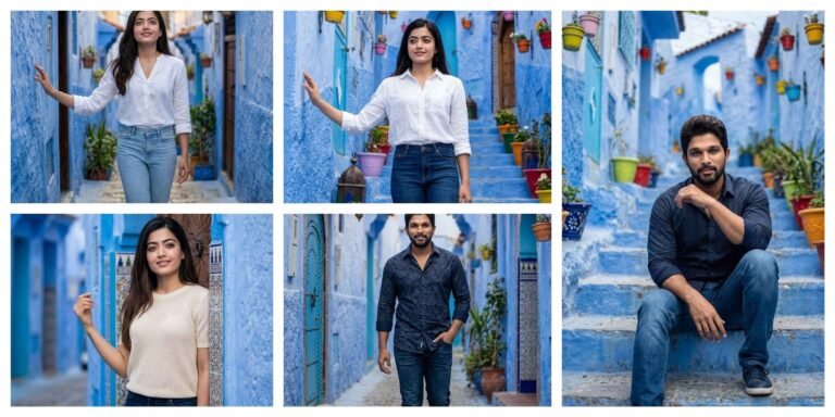 The Blue City In Morocco AI Photo Editing Prompt | AI Image Generator for Business Marketing