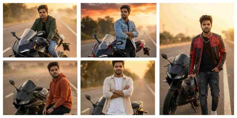 Biker AI Photo Editing Prompts | AI Image Generator for Business Marketing