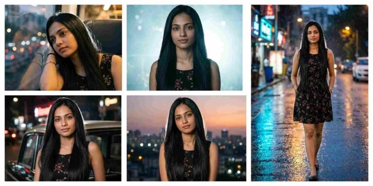 Cinematic Lofi Dusk Portrait AI Prompt | AI Image Generator for Business Marketing