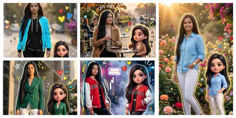Dreamy Chibi Mixed-Media Portrait AI Photo Editing Prompt | Cinematic 8K Instagram Aesthetic