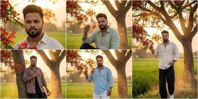 Golden Sunset Village AI Photo Editing Prompt | Gemini and ChatGPT