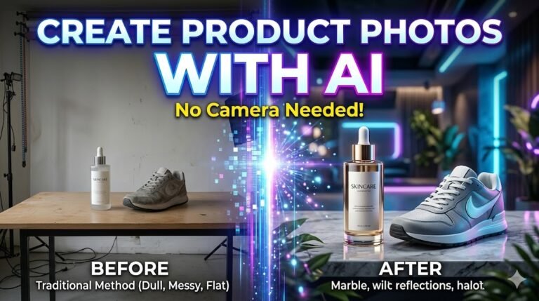 How to Create Product Photos with AI Tools For Professional AI Product Photography