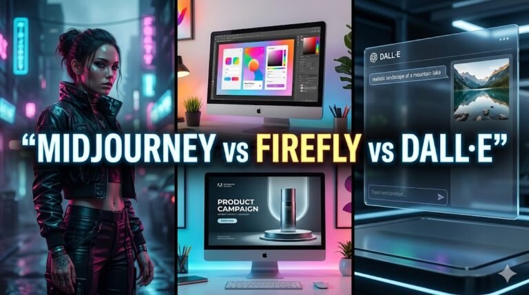 Midjourney vs Adobe Firefly vs DALL·E: Full AI Image Generator Comparison for 2026