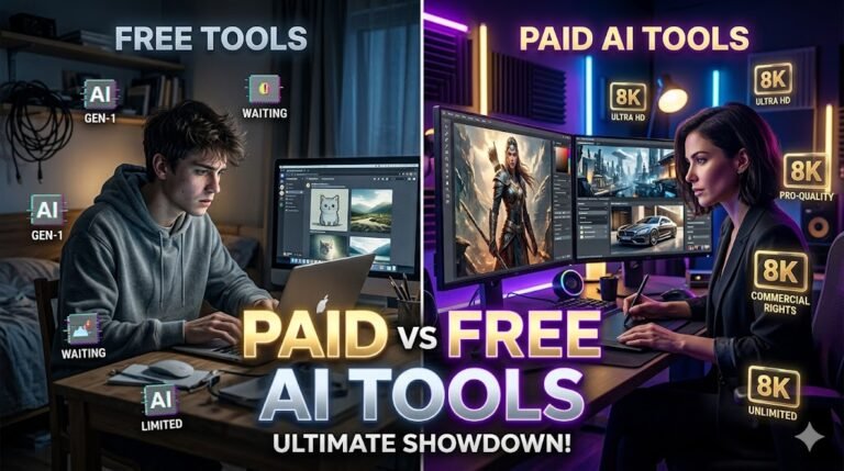 Paid vs Free AI Image Generation Tools Comparison: Which One Is Best for Creators in 2026?
