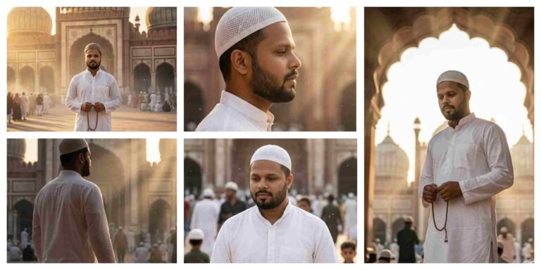 Ultra Realistic Eid Mubarak Morning Portrait AI Prompt