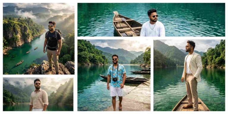 5 Best Dawki River Luxury Travel Photo Prompts for Gemini AI Boys