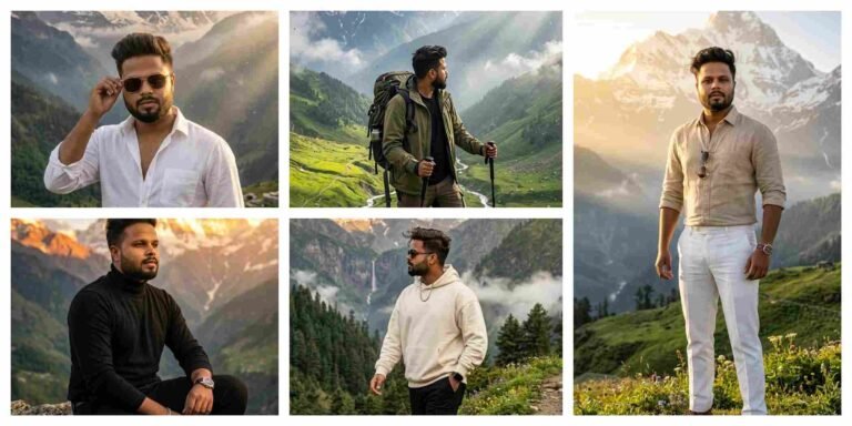 Cinematic Nanda Devi AI Prompt With Snow Peak Travel View