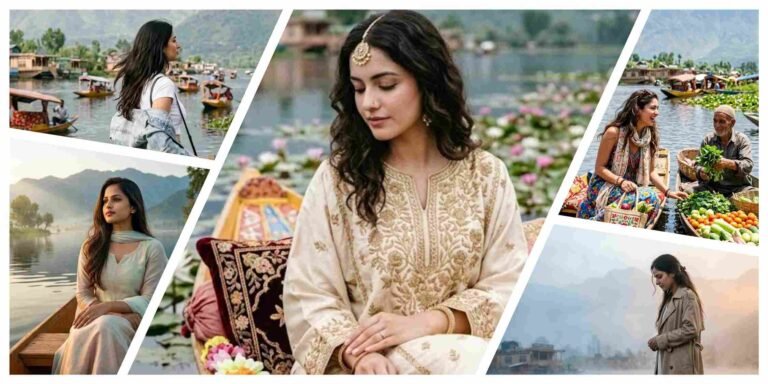 Viral Dal Lake AI Prompt For Elegant Shikara Boat Photography Style